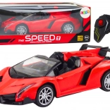 Rode sportieve RC-speelgoedauto 1:18