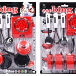 Kinder servies met kookplaat – keukenset voor kleine koks