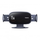 Autohouder met draadloos opladen BASEUS LightChaser 15W (zwart)