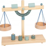Houten schaalweegschaal voor kinderen grijsblauw