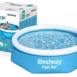 opblaasbaar zwembad met bovenrand 244 × 61 cm BESTWAY Fast Set
