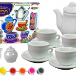 Creatieve theeset DIY voor het beschilderen van porselein