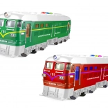 Trein op traagheidsaandrijving met effecten