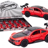 Metalen sportautootje 1:32 met frictieaandrijving – rood