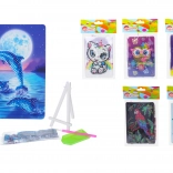 creatieve set diamond painting 10 × 15 cm met standaard