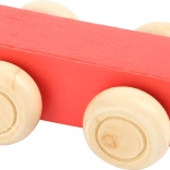 small foot gekleurde platte wagon