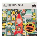 Petit Collage puzzel robots met decodeermasker, 100 stukjes