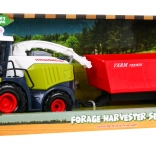 Interactieve combine met aanhanger en losslang, licht- en geluidseffecten, 3+