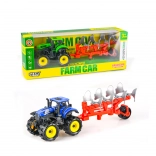 Tractor met ploeg op vaartwiel 25 cm