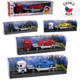 Metalen sleepwagen met terugtrekmechanisme