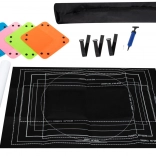 Vilten puzzelmat voor 500–2000 stukjes met opblaasbare buis