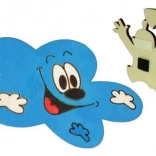 Houten decoratieve magneetwolk