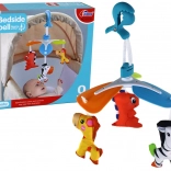 Kleurrijke mobiele voor kinderen met dierenvormige clip