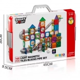 Magnetische bouwset knikkerbaan - 168 stukken