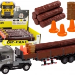 Vrachtauto met boomstammen en aanhanger 1:24, geluiden en lichten