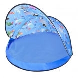 Kindertent met visjesprint blauw