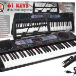 Multifunctioneel keyboard voor kinderen 5+ met muziekstandaard en microfoon
