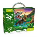Maxi-puzzel met dinosaurussen, 54 stukjes