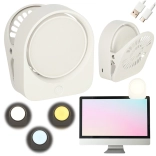 Draadloos clip-nachtlampje voor lezen – wit