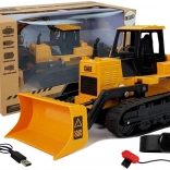 RC bulldozer op rupsbanden met handgebarenbesturing 2,4 GHz 1:28