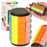 Logische puzzel – roterende cilinder met 5 rijen