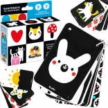 Contrastkaarten aan een koord 0m+