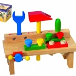 Detoa werkbank – houten werktafel met gereedschap