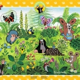 Ravensburger inlegpuzzel Mol – plezier in de tuin, 10 stukjes