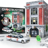 3D-puzzel WREBBIT Ghostbusters: brandweer-kazerne 500 stukjes