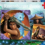 Puzzle RAVENSBURGER Raya en de Draak 3×49 stukjes