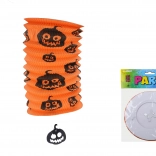 Lampion cilinder Pompoen 15 cm