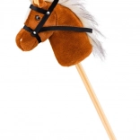 Scarlet hobbelpaard op stok hobby horse – lichtbruin