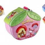 Blikken spaarpot huisje met slot 16 × 8 cm