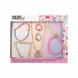 sieradenset create it! kinderbijoux met armbanden, oorbellen en ketting