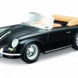 Bburago Porsche 356 B Cabriolet zwart 1:24