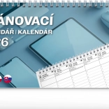 Notique bureaublad plannerkalender 2026, 25 x 12,5 cm
