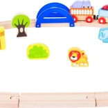 small foot houten treinbaan mijn dierentuin