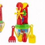 Zandset met molentje en vormpjes