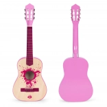 Kinder gitaar roze met 6 snaren ECOTOYS
