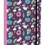 Mappen voor schoolschriften A4 Jumbo met een eenhoornmotief BAAGL