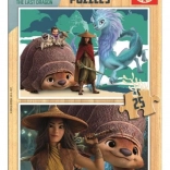 Houten puzzel RAYA EN DE LAATSTE DRAAK 2×25 stukjes – EDUCA