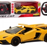 Race RC Auto 1:12 geel met Openende Deuren