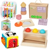 Tooky Toy montessori box 5-in-1 voor baby’s 11–12 maanden
