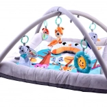 Schattige zachte baby-speelmat met babygym en hangspeeltjes