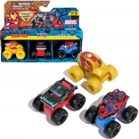 Set van 3 mini monstertrucks MARVEL – IRON MAN, VENOM en SPIDER-MAN (1:87) van Spin Master