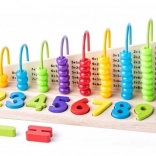 Houten dubbelzijdige rekenmachine