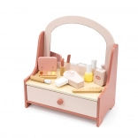 Houten kinderkaptafel met accessoires