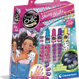 Crazy Chic nagels die in het donker gloeien van CLEMENTONI