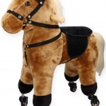 Bruin paardje op wieltjes