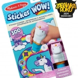 Sticker WOW - boekje en stempel met stickers Eenhoorn
